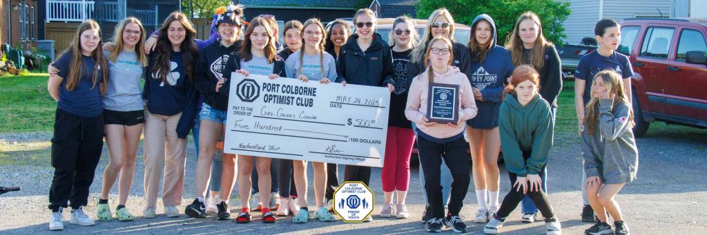 Port Colborne Optimist Club present the 2023 Youth Appreciation Award