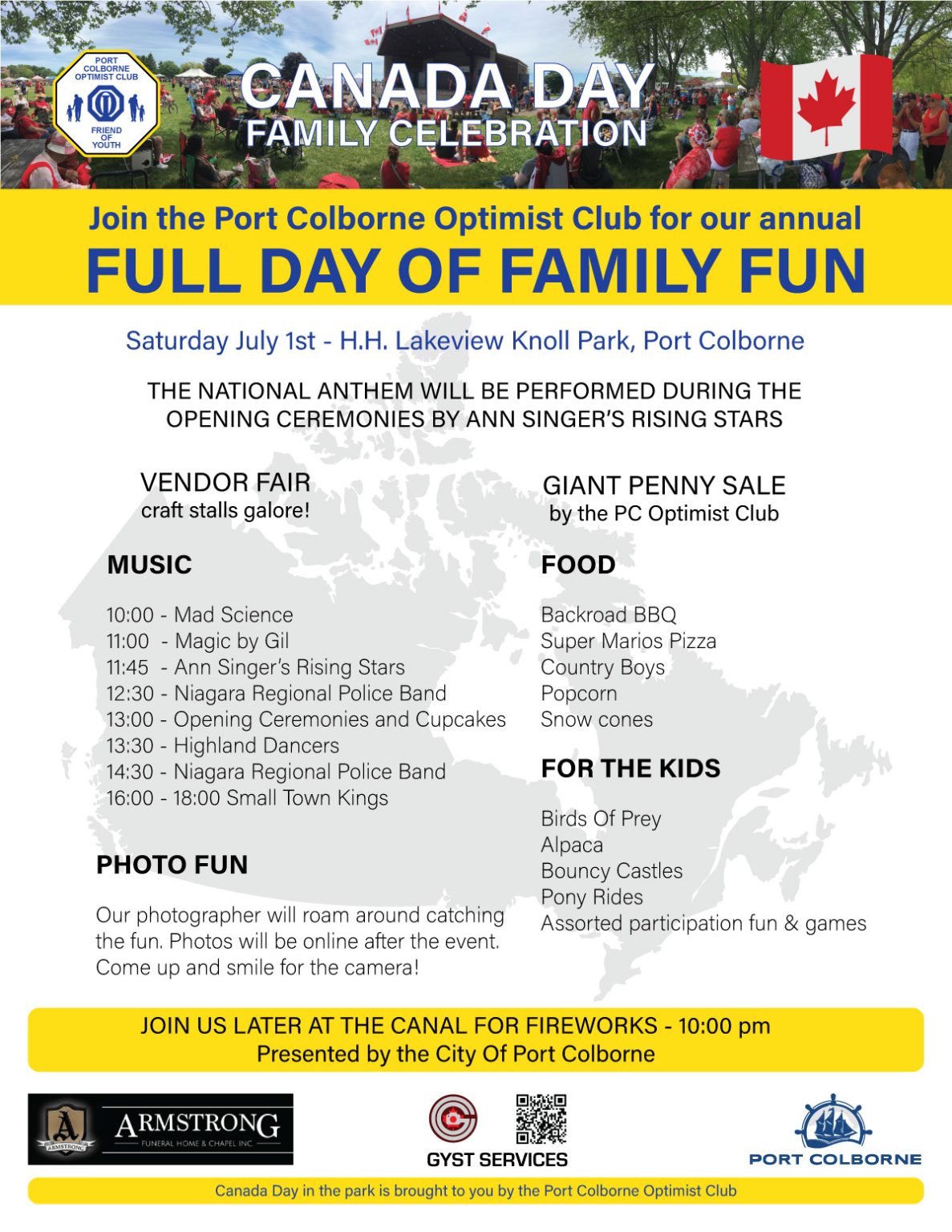 Canada Day 2023 Port Colborne Optimist Club