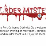 Murder Mystery table card