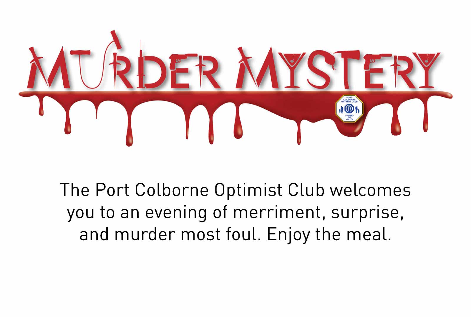 Murder Mystery table card