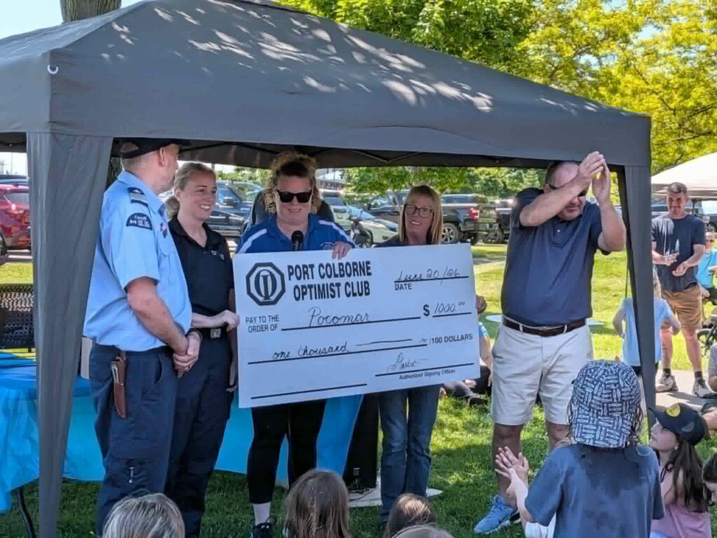 Pocomar donation from the PC Optimist Club